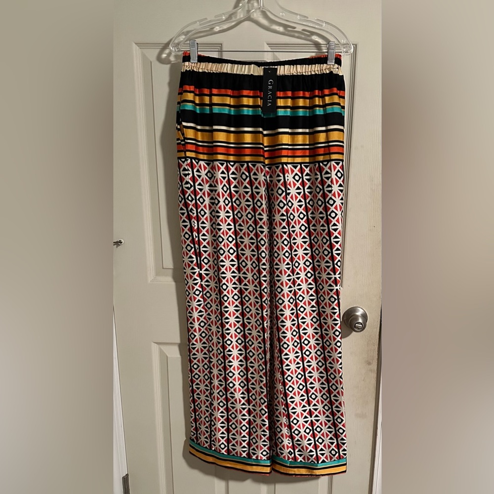 Gracia Multicolor Wide Leg Pants